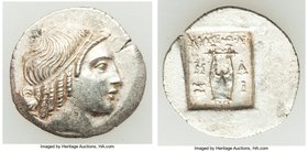 LYCIAN LEAGUE. Masicytes. Ca. 1st century BC. AR hemidrachm (16mm, 1.78 gm, 12h). AU. Series 4. Head of Apollo right, wearing taenia / ΛΥΚΙΩΝ, cithara...