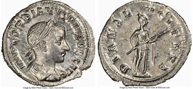 Gordian III (AD 238-244). AR denarius (20mm, 2.78 gm, 1h). NGC MS 5/5 - 4/5. Rome, summer AD 241. IMP GORDIANVS PIVS FEL AVG, laureate, draped and cui...