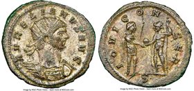 Aurelian (AD 270-275). BI antoninianus (23mm, 3.53 gm, 5h). NGC MS 5/5 -3/5, Silvering. Serdica, 2nd officina, AD 273. AVRELIANVS AVG, radiate, cuiras...