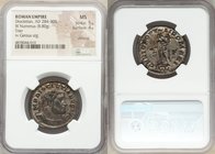 Diocletian (AD 284-305). BI follis or nummus (28mm, 8.80 gm, 6h). NGC MS 5/5 - 4/5, Silvering. Trier, 2nd officina, AD 302-303. IMP DIOCLETIANVS AVG, ...