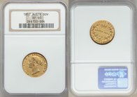 Victoria gold Sovereign 1857-SYDNEY XF40 NGC, Sydney mint, KM4. AGW 0.2353 oz. 

HID09801242017