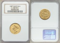 Victoria gold Sovereign 1867-SYDNEY AU53 NGC, Sydney mint, KM4, Fr-10. AGW 0.2353 oz. 

HID09801242017