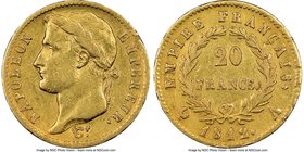 Napoleon gold 20 Francs 1812-A AU53 NGC, Paris mint, KM695.1, Fr-511.

HID09801242017