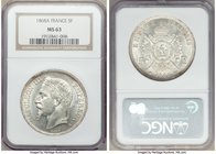 Napoleon III 5 Francs 1868-A MS63 NGC, Paris mint, KM799.1.

HID09801242017