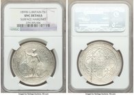 3-Piece Lot of Certified Assorted Trade Dollars NGC, 1) Victoria Trade Dollar 1899-B - UNC Details (Surface Hairlines), Bombay mint, KM-T5 2) Edward V...