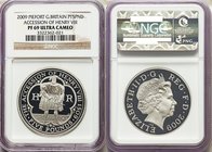 Elizabeth II platinum Proof Piefort "Accession of Henry VIII" 5 Pounds 2009 PR69 Ultra Cameo NGC, KM-Unl., cf. KM-P70 (silver). Issued for the 500th a...
