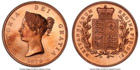 Victoria copper Proof INA Retro Issue "St. George" Crown 1879-Dated PR67 Red Cameo PCGS, KM-X82b. 30.25 gm.

HID09801242017