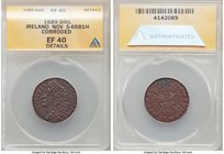James II Gun Money Shilling 1689 XF40 Details (Corroded) ANACS, KM94. S-6581H. Month of November.

HID09801242017