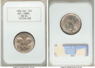 USA Administration 50 Centavos 1936 MS64 NGC, KM176. Issued for the establishment of the Commonwealth.

HID09801242017