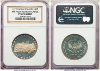 People's Republic Pair of Certified Assorted 100 Zlotych NGC, 1) silver Proof Proba 100 Zlotych 1977 - PR67 Cameo, KM-Pr-309 2) silver Proof 100 Zloty...