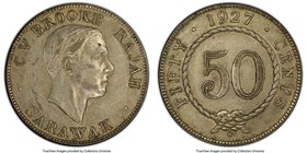 British Protectorate. Charles V. Brooke 50 Cents 1927-H XF45 PCGS, Heaton mint, KM19. 

HID09801242017