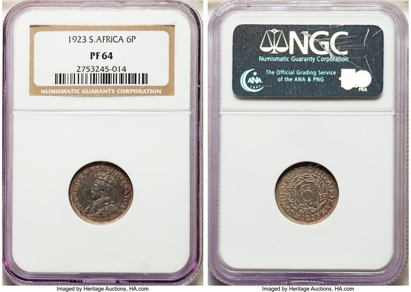 George V Proof 6 Pence 1923 PR64 NGC, KM-A16.

HID09801242017