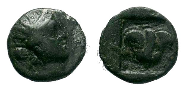 Islands off Caria, Rhodes Bronze circa 88-85, Æ

Condition: Very Fine

Weight: 1...