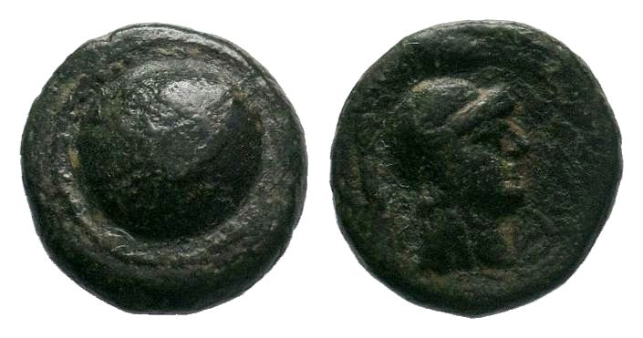 PAMPHYLIA. Side. Ae (1st century BC).

Condition: Very Fine

Weight: 2.00 gr
Dia...