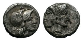 Mysia, Lampsakos AR Obol. Circa 480-460 BC. 


Condition: Very Fine

Weight: 1.26 gr
Diameter: 10 mm