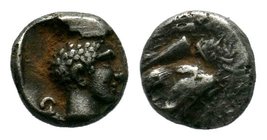 Greek Uncertain Obol, 350-190 BC. 

Condition: Very Fine

Weight: 0.50 gr
Diameter: 7 mm