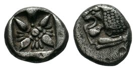 Miletos, Ionia. AR Obol c. 525-475 BC.


Condition: Very Fine

Weight: 1.16 gr
Diameter: 10 mm