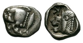 Kyzikos, Mysia. AR Obol, c. 450-400 BC.


Condition: Very Fine

Weight: 0.83 gr
Diameter: 10 mm