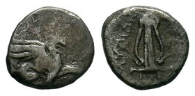 Ionia, Teos AR Obol. Circa 500-460 BC. 

Condition: Very Fine

Weight: 0.64 gr
Diameter: 10 mm