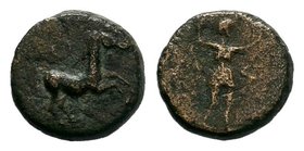 Greek coins. Ae (Circa 390-320/00 BC). Uncertain

Condition: Very Fine

Weight: 3.86 gr
Diameter: 14 mm