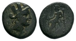 CILICIA, Tarsos. 164-27 BC. Bronze 

Condition: Very Fine

Weight: 8.31 gr
Diameter: 22 mm