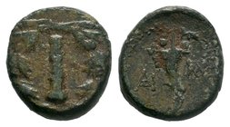 CILICIA. Tarsos as Antiocheia ad Kydnum. Time of Antiochos IV of Syria,


Condition: Very Fine

Weight: 8.59 gr
Diameter: 21 mm