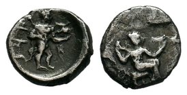 CILICIA. Tarsos. Tiribazos (Satrap of Lydia, 388-380). Obol.


Condition: Very Fine

Weight: 0.70 gr
Diameter: 10 mm