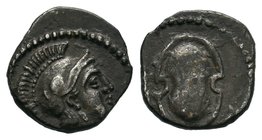 Cilicia, Tarsos. Balakros (Satrap of Cilicia, 333-323 BC). AR Obol 


Condition: Very Fine

Weight: 0.69 gr
Diameter: 11 mm