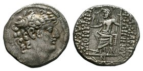 SELEUKID EMPIRE. Antiochos VIII Epiphanes . 121/0-97/6 BC. AR Tetradrachm . Antioch mint. 


Condition: Very Fine

Weight: 15.38 gr
Diameter: 26 mm