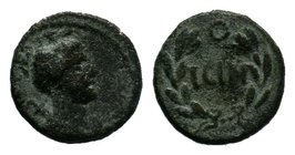 PISIDIA. Isinda. Ae (1st century BC). Obv:

Condition: Very Fine

Weight: 2.06 gr
Diameter: 14 mm