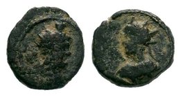 Roman Provincial, uncertain AE, Rhodos? Serapis / Helios,

Condition: Very Fine

Weight: 1.68 gr
Diameter: 13 mm