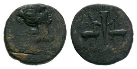 IONIA. Ephesos. Ae (Circa 48-27 BC).

Condition: Very Fine

Weight: 4.68 gr
Diameter: 19 mm