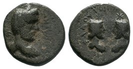 Antoninus Pius (138-161 AD). AE 25 (9.45 g), Cilicia, Flaviopolis.

Condition: Very Fine

Weight: 10.75 gr
Diameter: 24 mm
