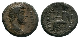 CAPPADOCIA. Tyana. Marcus Aurelius (161-180). Ae.

Condition: Very Fine

Weight: 8.16 gr
Diameter: 22 mm