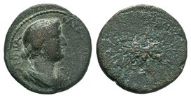 CILICIA, Diocaesarea. Faustina Junior. Augusta, AD 147-175. Æ

Condition: Very Fine

Weight: 10.48 gr
Diameter: 25 mm