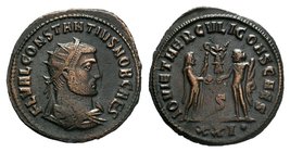 Constantius I. As Caesar, A.D. 293-305. Æ antoninianus

Condition: Very Fine

Weight: 4.24 gr
Diameter: 21 mm