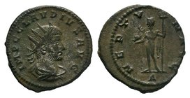 Claudius II Gothicus. AD 268-270. Antoninianus 

Condition: Very Fine

Weight: 3.03 gr
Diameter: 14 mm