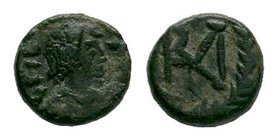 Vandals, Carthage. Gelimer. 530-534. AE nummus

Condition: Very Fine

Weight: 0.75 gr
Diameter: 9 mm