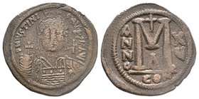Justinian I. 527-565. Æ Follis 

Condition: Very Fine

Weight: 22.09 gr
Diameter: 39 mm