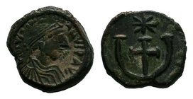 JUSTINIAN I. 527-565 AD. Æ Pentanummium

Condition: Very Fine

Weight: 2.85 gr
Diameter: 14 mm