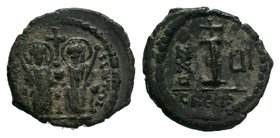 Justin II (565-578). Æ 10 Nummi. Theoupolis (Antioch),

Condition: Very Fine

Weight: 3.73 gr
Diameter: 20 mm