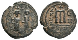 PERSIAN OCCUPATION OF SYRIA: "Heraclius & Constantine ", 610-629, AE follis

Condition: Very Fine

Weight: 18.77 gr
Diameter: 29 mm