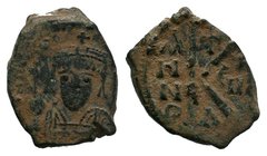 Tiberius II Constantine. 578-582. AE Half Follis.

Condition: Very Fine

Weight: 4.92 gr
Diameter: 21 mm