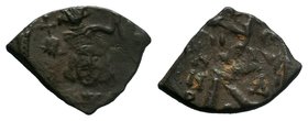 Tiberius III Apsimar (AD 698-705). AE follis. Overstrike RARE!

Condition: Very Fine

Weight: 3.46 gr
Diameter: 25 mm