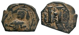 ARAB-BYZANTINE: Constans II, Time of the Rashidun.

Condition: Very Fine

Weight: 4.80 gr
Diameter: 24 mm