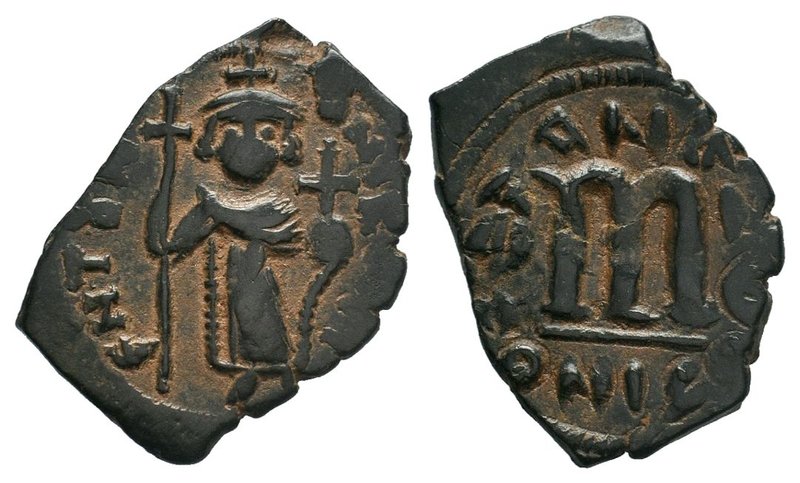 ARAB-BYZANTINE: Standing imperial Figure, Time of the Rashidun. circa AH 19-39 /...