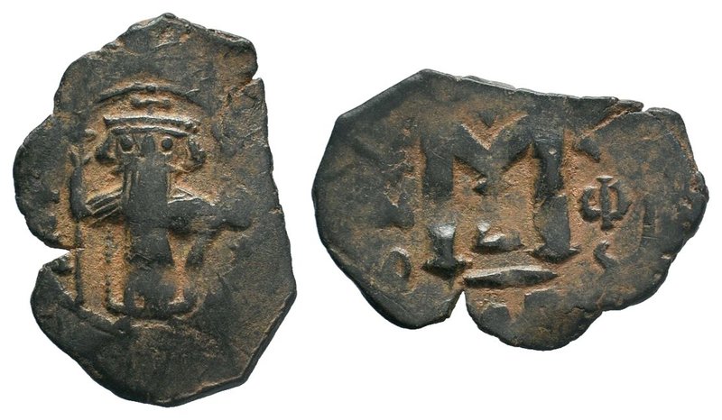 ARAB-BYZANTINE: Standing imperial Figure, Time of the Rashidun. circa AH 19-39 /...