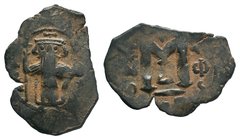 ARAB-BYZANTINE: Standing imperial Figure, Time of the Rashidun. circa AH 19-39 / AD 641-660s

Condition: Very Fine

Weight: 2.98 gr
Diameter: 26 mm