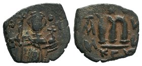 ARAB-BYZANTINE: Standing imperial Figure, Time of the Rashidun. circa AH 19-39 / AD 641-660s

Condition: Very Fine

Weight: 2.49 gr
Diameter: 20 mm
