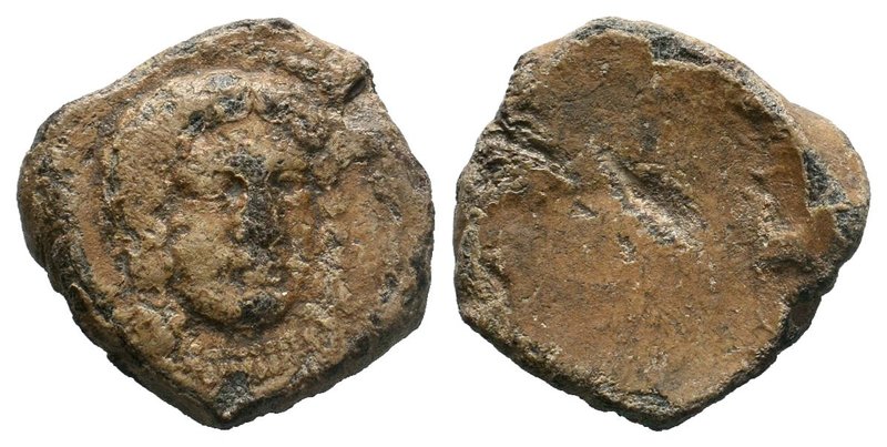 Uncertain. 4th-3rd centuries BC. PB Tessera

Lead coins were issued in several a...